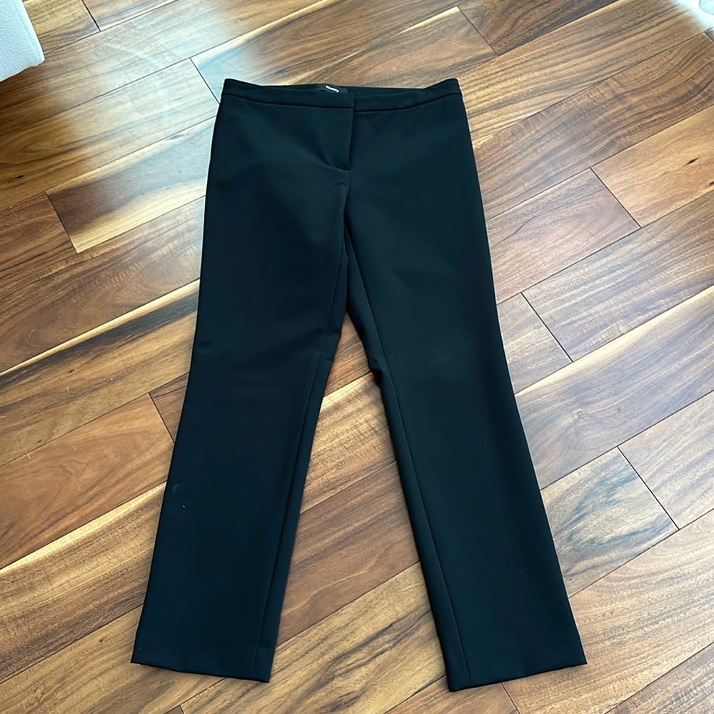 Theory Belisa Basic Black Cigarette Pants Size 0 … - image 1